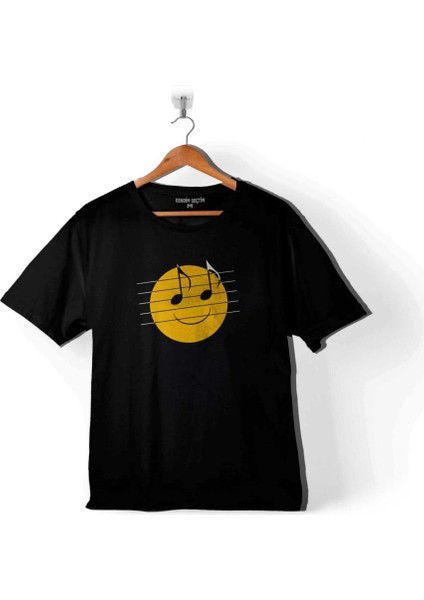 Happy And You Knuw It Müzik Nota Gülen Yüz Çocuk Tişört