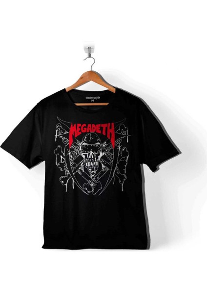 Megadeth 1983 Kırmızı Dave Mustaıne Heavy Metal Çocuk Tişört