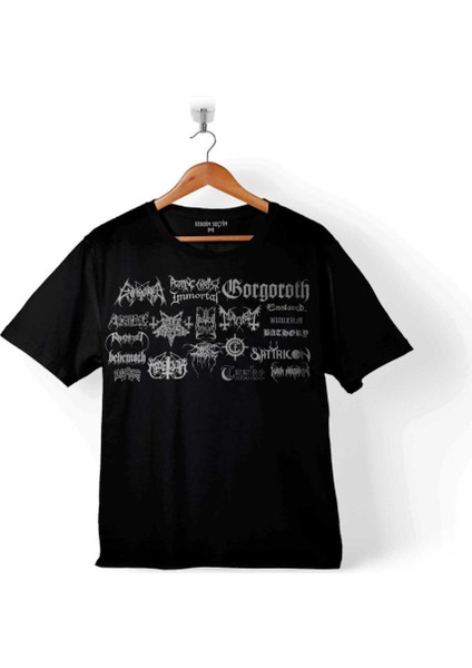 Ben Sahar Behemoth Metal Rock Kuru Kafa Skull 2 Çocuk Tişört