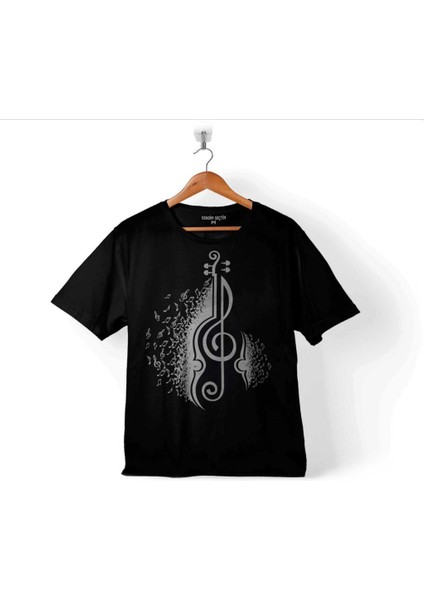 Sol Anahtarı Gitar Guitar Saz Rock Caz Müzik Çocuk Tişört