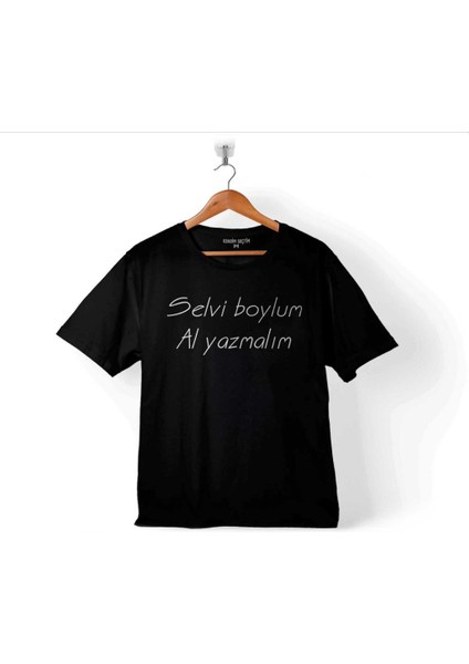 Selvi Boylum Al Yazmalım Kadir Inanır Türkan Çocuk Tişört