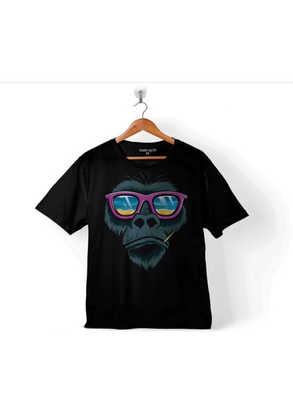 Maymun Gözlüklü Monkey Glasses Çocuk Tişört