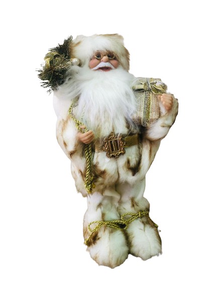 Yılbaşı Figür Noel Baba (Krem) 45CM