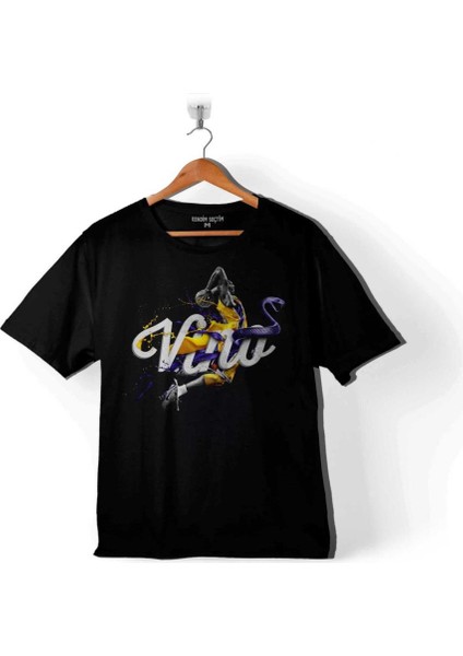 Kobe Bryant Black Mamba Logo Nba Basketball Çocuk T-Shirt