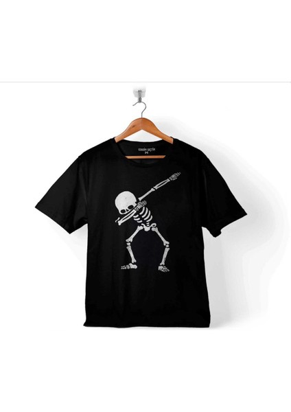 Iskelet Dansı Dabbıng Skeleton Skull Kuru Kafa Çocuk T-Shirt