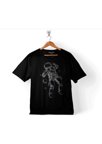 Astronot Uzay Space Cosmos Galaksi Gezegen 2 Çocuk T-Shirt