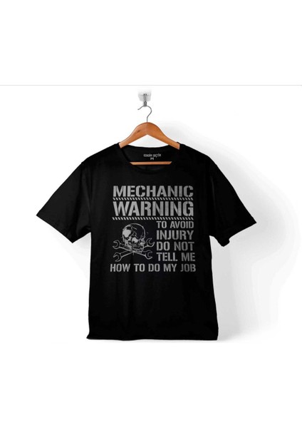 Mechanıc Warnıng Avoıd Dikkat Yaklaşma Kavga Çocuk T-Shirt