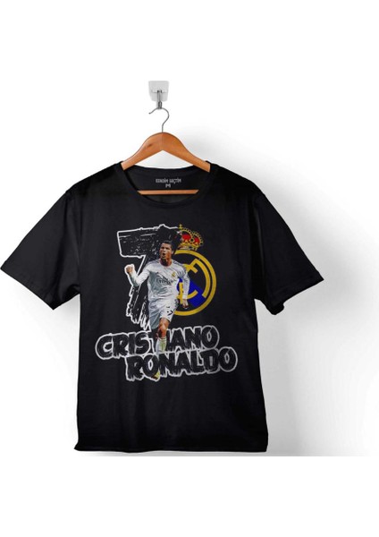 Cristiano Ronaldo Cr7 Juventus Forma Altın Top Çocuk T-Shirt