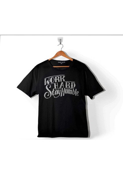 Work Hard Stay Humble Çok Çalış Mütevazi Ol 2 Çocuk T-Shirt