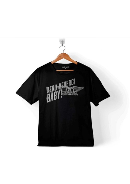 Aerosmıth Steven Tyler Black On Black Wıngs Çocuk T-Shirt