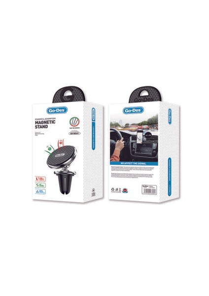 GD-HD641 Magnetik 360 Derece Oynar Başlıklı Telefon Tutucu Havalandırma Tasarım