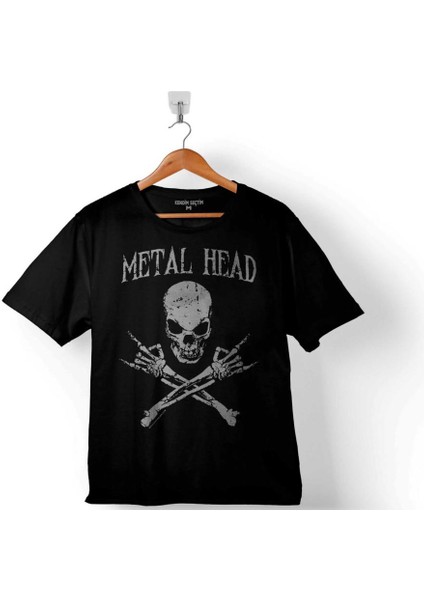 Metal Head Skull Kuru Kafa Metallıcaçocuk Tişört