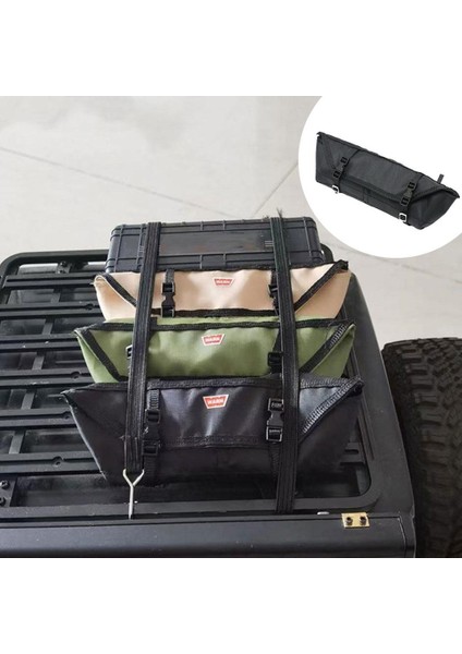 2pcs 1:10 Rc SCX10 Trx4 D90 Araçlar Için Çatı Bagaj Depolama