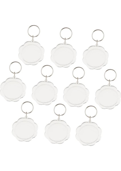 30PCS Temiz Akrilik Fotoğraf Anahtar Zinciri Ekle Görüntü Trafik Zinciri Çerçeve Tutucu Anahtarlama fırsatları