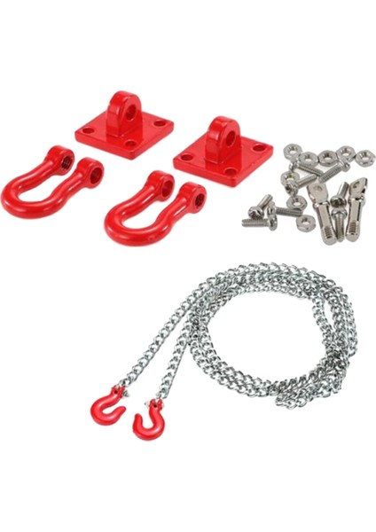 1:10 Rc Aksesuar Eksenel SCX10 D90 Için Römork Zinciri ile Ölçekli Rc Tow Hook (Yurt Dışından)