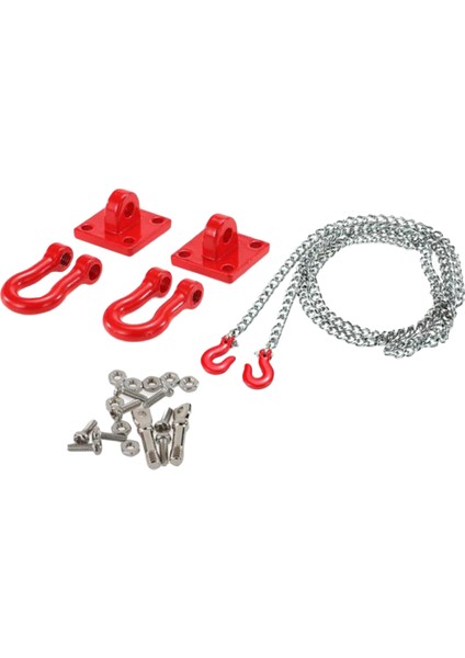 1:10 Rc Aksesuar Eksenel SCX10 D90 Için Römork Zinciri ile Ölçekli Rc Tow Hook (Yurt Dışından)