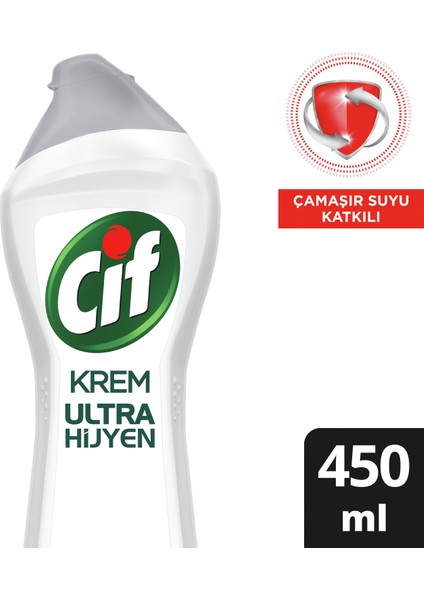 Krem Ultra Hijyen Çamaşır Suyu Katkılı 450 ml