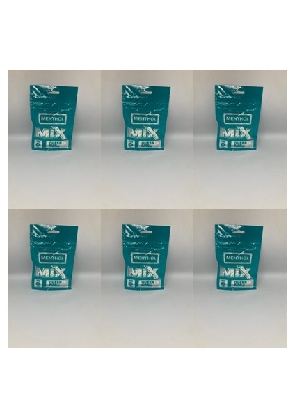 Mentollü Pamuklu Filtreli Ağızlık Zıvana Filtre 6.0mm1 Paket