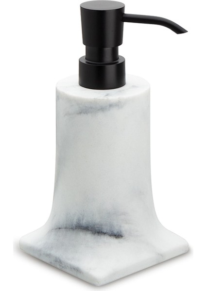 Tezgah Üstü Mermer Görünümlü-Mat Siyah Sıvı Sabunluk - Ba2007 006 R3-Al6