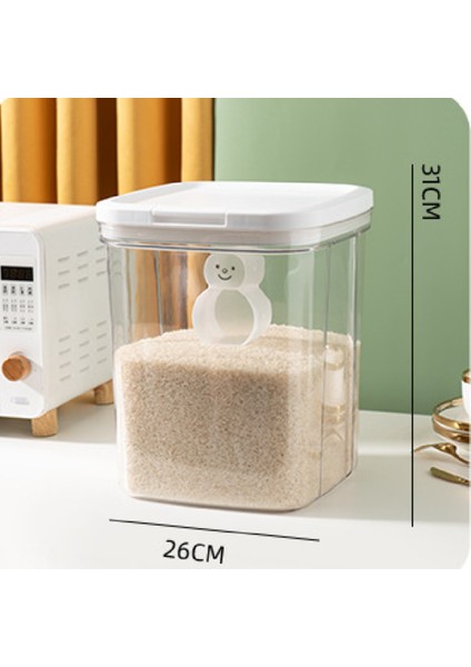 Plastik Pirinç Kovası, Mutfak Için Uygun Kapak Böcek ile Büyük Kapasite - Prof -Pirinç Kutusu (Yurt Dışından) fiyatları