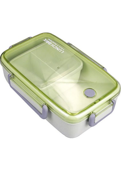 Bambu Elyaf Öğle Yemeği Kutusu, Termal Yalıtım Dört Taraflı Toka Taşınabilir Öğle Yemeği Kutusu (Yurt Dışından)