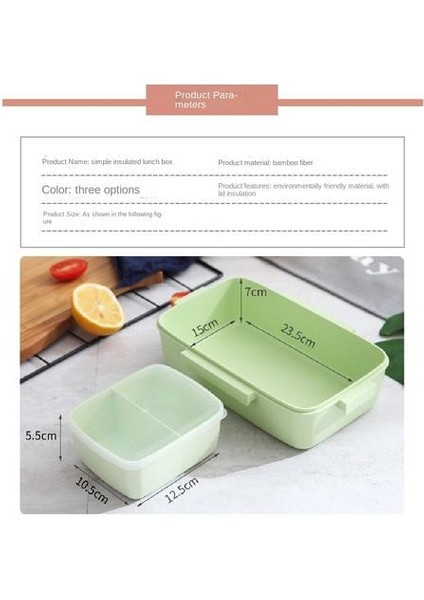 Bambu Elyaf Öğle Yemeği Kutusu, Termal Yalıtım Dört Taraflı Toka Taşınabilir Öğle Yemeği Kutusu (Yurt Dışından) fiyatları