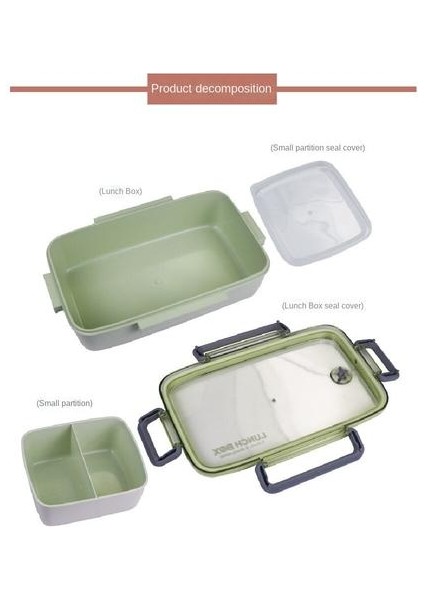 Bambu Elyaf Öğle Yemeği Kutusu, Termal Yalıtım Dört Taraflı Toka Taşınabilir Öğle Yemeği Kutusu (Yurt Dışından) modelleri