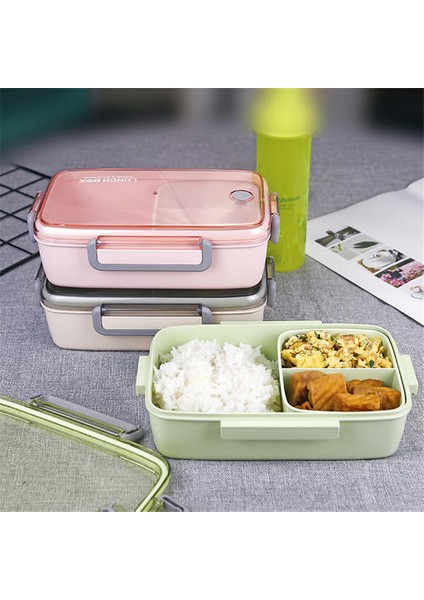 Bambu Elyaf Öğle Yemeği Kutusu, Termal Yalıtım Dört Taraflı Toka Taşınabilir Öğle Yemeği Kutusu (Yurt Dışından) indirimleri