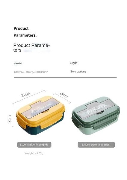 Plastik Öğle Yemeği Kutusu, Mikrodalga Isıtma Öğrenciler, Ofis Çalışanları, Taşınabilir Bölme Öğle Yemeği Kutusu Için Uygun (Yurt Dışından) fiyatları