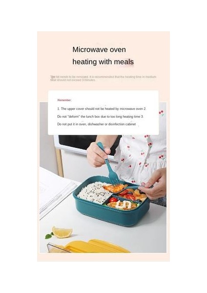 Plastik Öğle Yemeği Kutusu, Mikrodalga Isıtma Öğrenciler, Ofis Çalışanları, Taşınabilir Bölme Öğle Yemeği Kutusu Için Uygun (Yurt Dışından) fırsatları