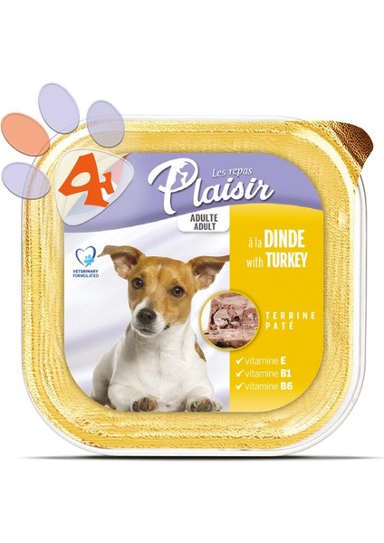 Pate 150Gr Hindi Etli Yaş Köpek Maması 4Adet fiyatları