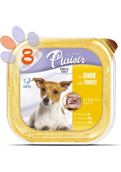 Pate 150Gr Hindi Etli Yaş Köpek Maması 8Adet fiyatları