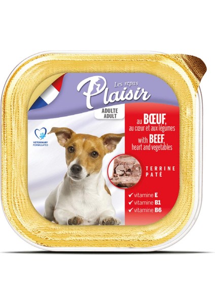 Pate 150Gr Sığır Eti Yaş Köpek Maması 8Adet