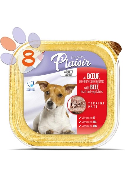 Pate 150Gr Sığır Eti Yaş Köpek Maması 8Adet fiyatları