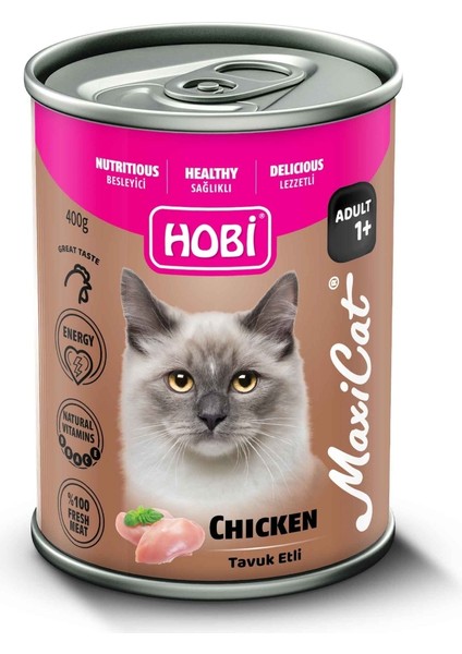 Maxicat Tavuklu Kedi Konserve 400 gr