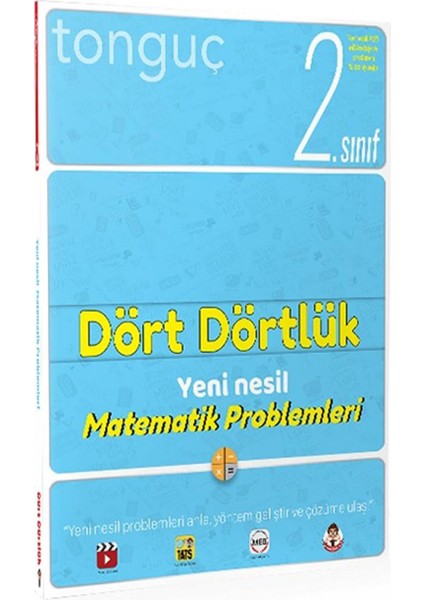 Yayınları Tonguç Akademi 2. Sınıf Dört Dörtlük Yeni Nesil Matematik Problemleri