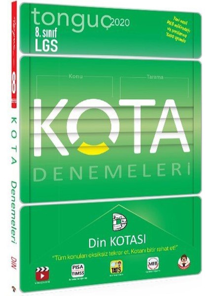 Yayınları Tonguç Akademi 8. Sınıf LGS Kota Konu Taramaları Din Kültürü Kotası
