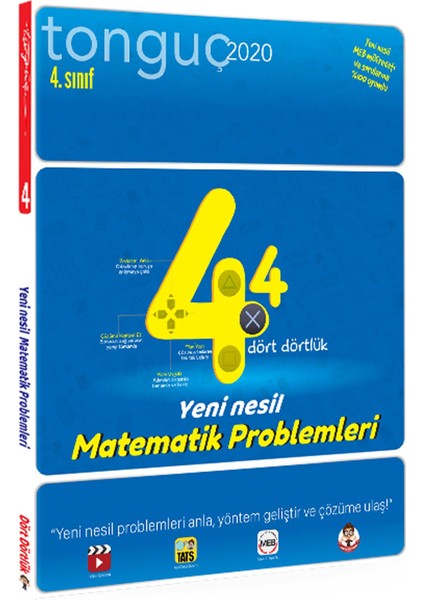 Yayınları Tonguç Akademi 4. Sınıf Dört Dörtlük Matematik