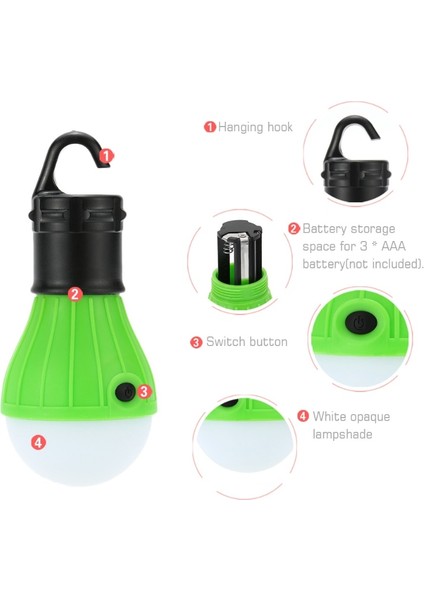 Taşınabilir Kamp 3 LED Işık (Yurt Dışından) fırsatları