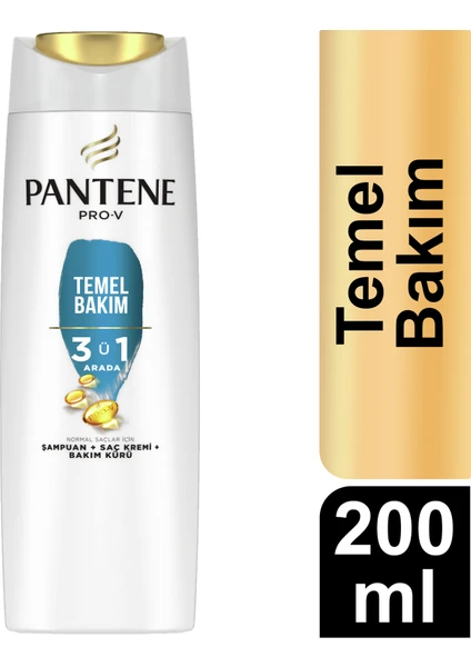 Temel Bakım 3'Ü1 Arada Şampuan 200 Ml