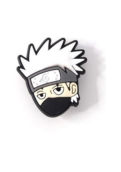 Naruto Kakashi Terlik Ayakkabı Süsü Silikon Kız Erkek Aksesuar 1 Adet Hediye
