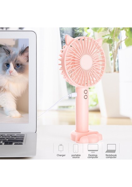 Masaüstü USB Şarjlı Soğutma Fanı - Pembe (Yurt Dışından) modelleri