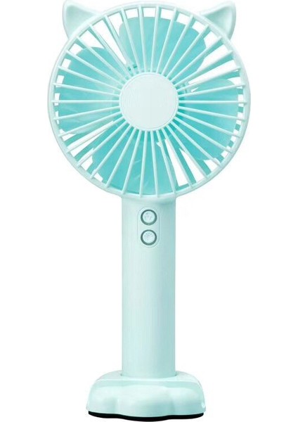 Masaüstü USB Şarjlı Soğutma Fanı - Mavi (Yurt Dışından)