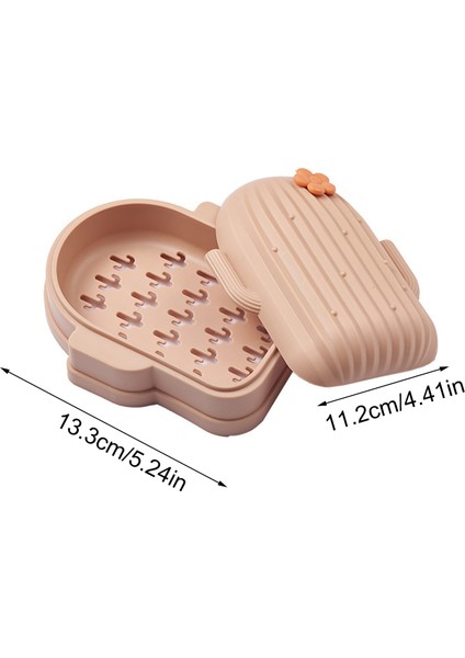 Kaktüs Şeklinde Sabunluk - Pembe (Yurt Dışından)