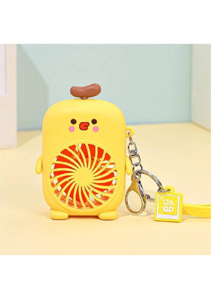 Çok Fonksiyonlu USB Şarjlı Fan - Sarı (Yurt Dışından)