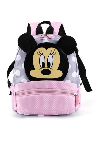 Karikatür Minnie Mouse Çocuk Sevimli Sırt Çantası - Pembe (Yurt Dışından)