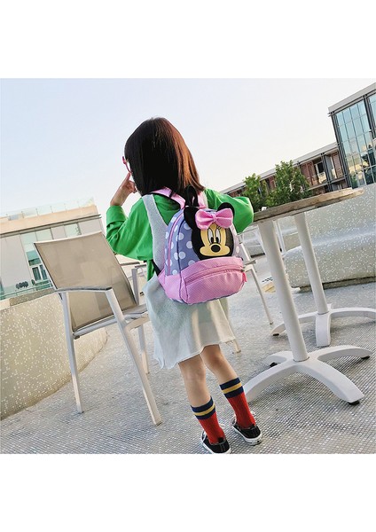Karikatür Minnie Mouse Çocuk Sevimli Sırt Çantası - Pembe (Yurt Dışından) modelleri