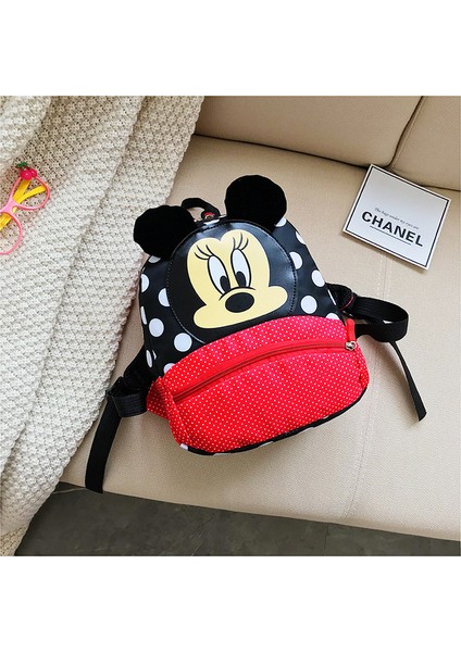 Karikatür Minnie Mouse Çocuk Sevimli Sırt Çantası - Kırmızı (Yurt Dışından) fiyatları