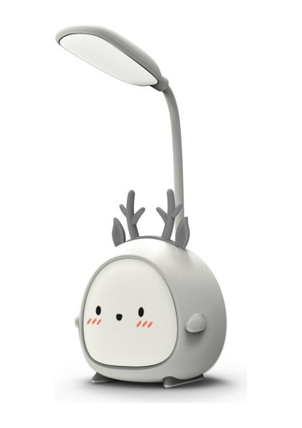 Karikatür Figürlü LED Masa Lambası - Gri (Yurt Dışından)