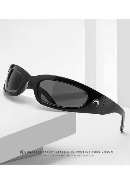Dikdörtgen Küçük Çerçeve Güneş Gözlüğü - Siyah (Yurt Dışından) modelleri